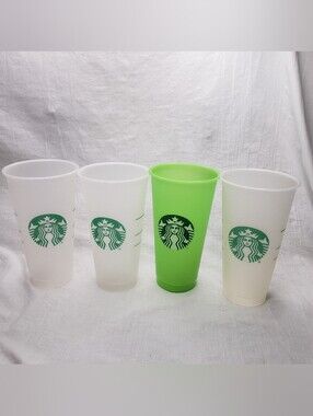 Starbucks Plastic Frosted Venti 24 Ounce Cold Cups